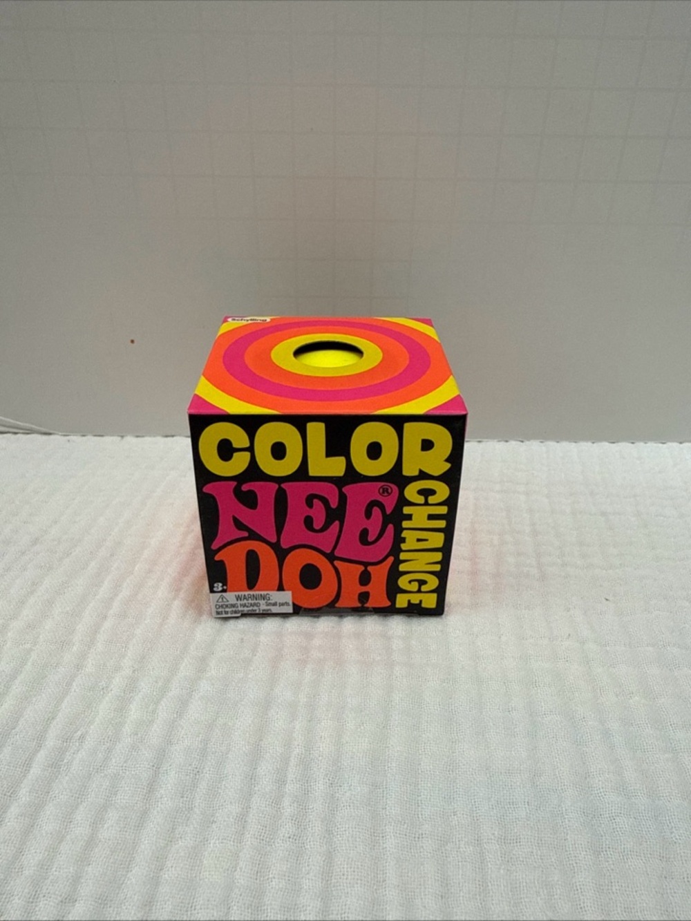 Color NEE DOH Color Change Stress Toy - Neon Pink Orange Yellow